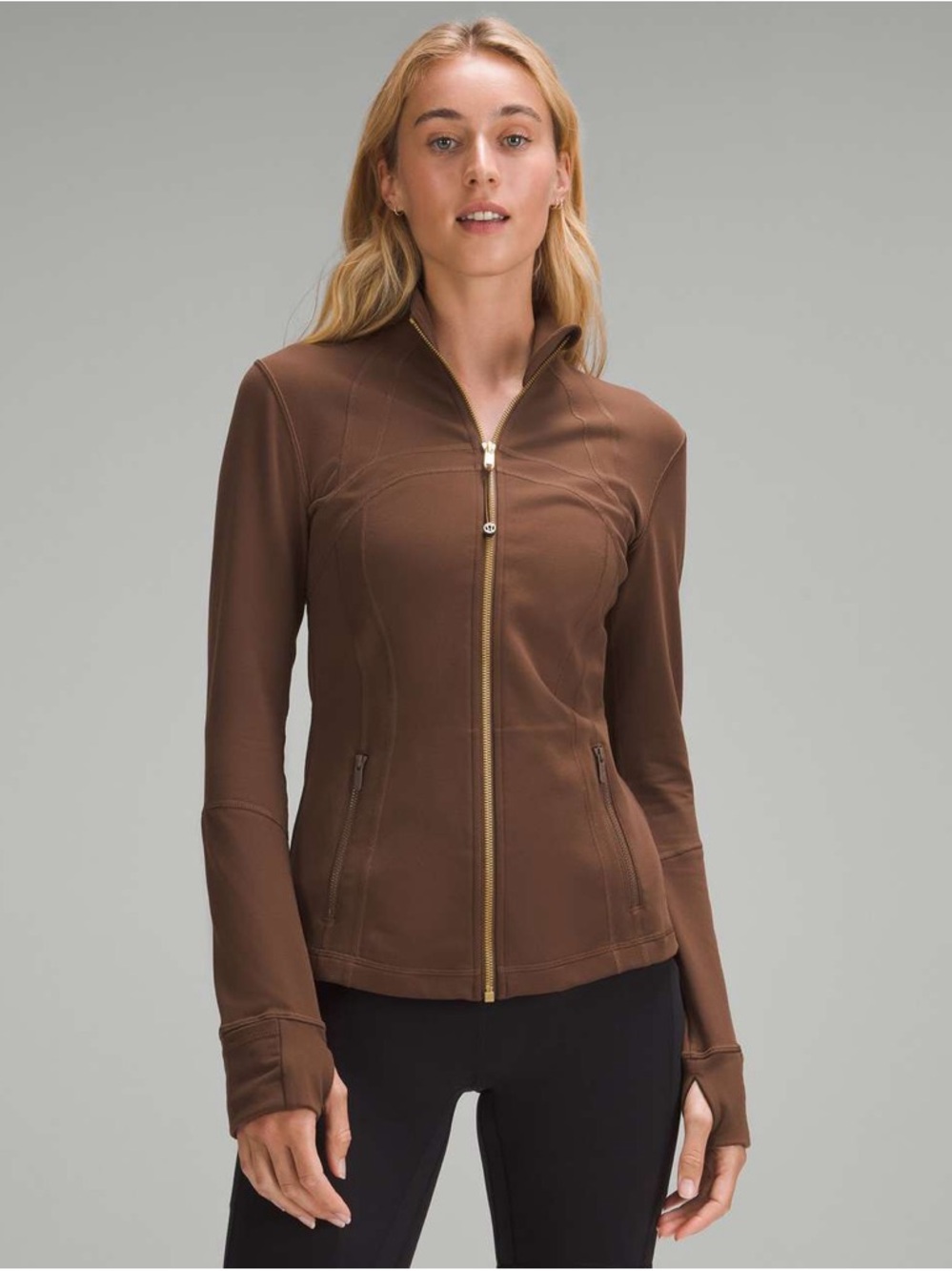 lululemon Define Jacket*Java Brown W/ Gold Zipper